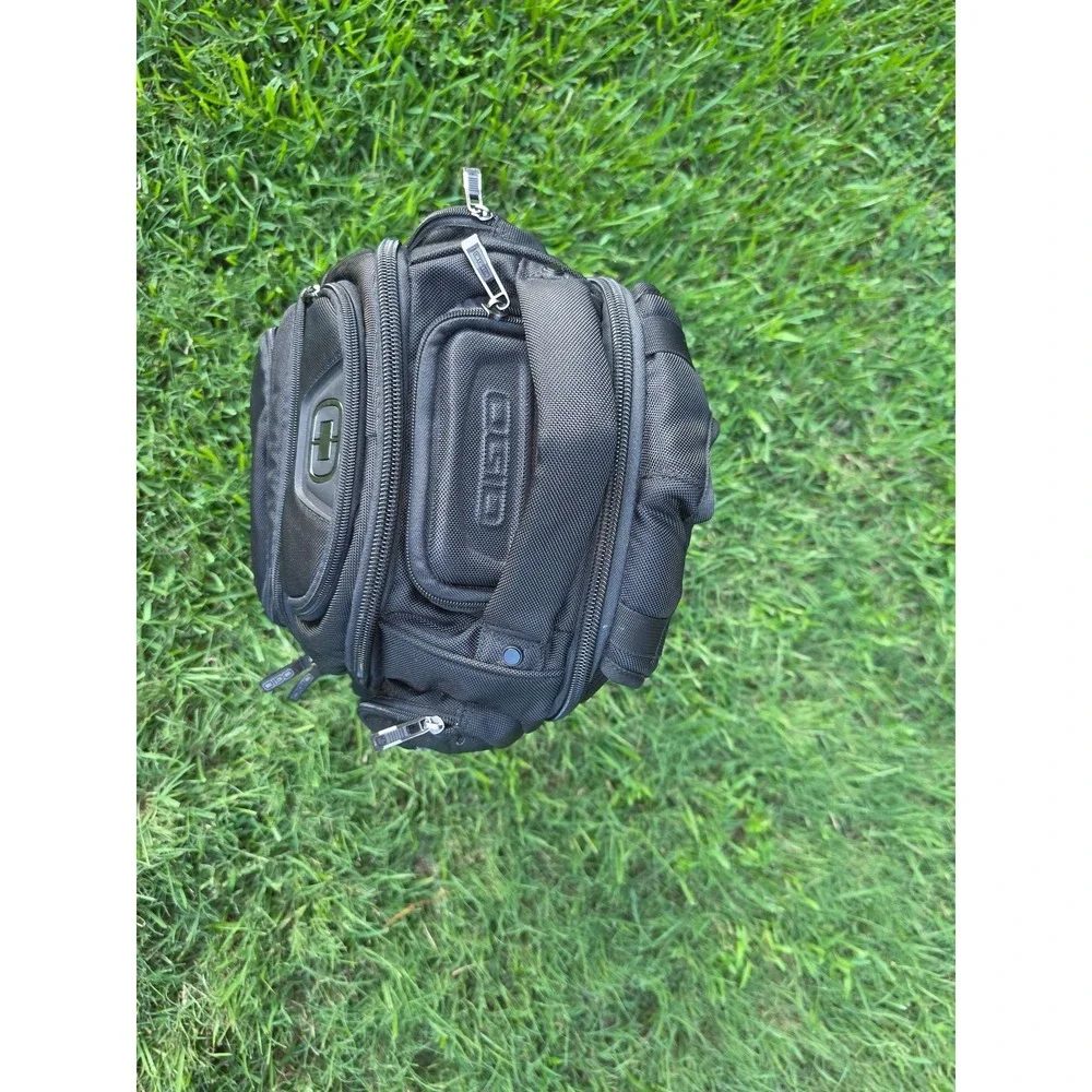 OGIO Mercur Laptop Backpack Black Travel Work Bag Audio Pocket Logo